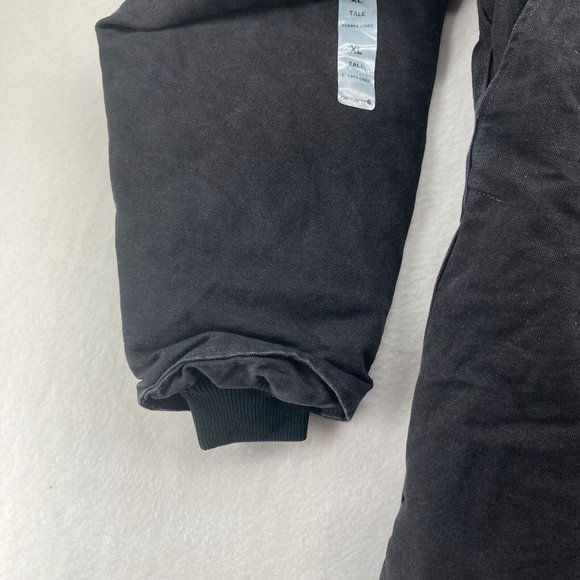 Carhartt Men's Black Sherpa Lined Zip-Up Jacket C61-BLK Size XL Tall NWT - Picture 9 of 10
